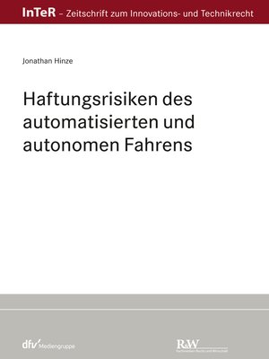 cover image of Haftungsrisiken des automatisierten und autonomen Fahrens